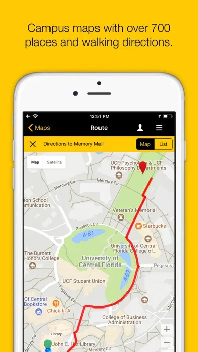 UCF Mobile Screenshots