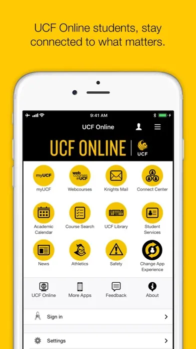 UCF Mobile Screenshots