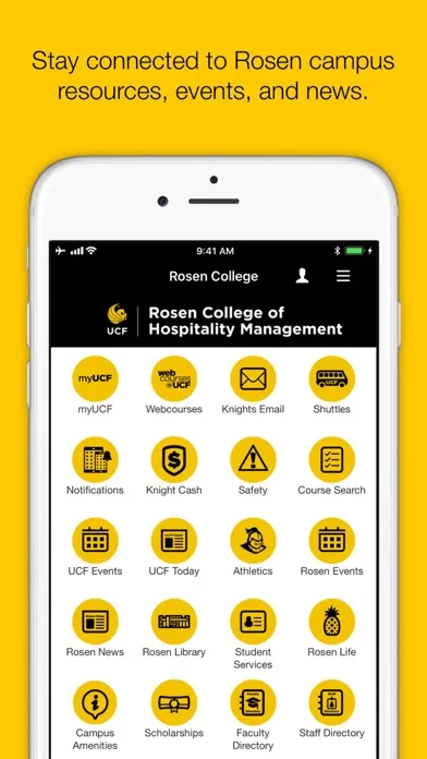 UCF Mobile Screenshots