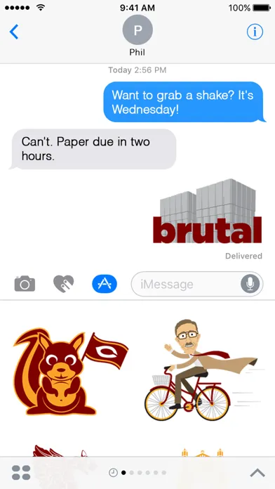 Screenshot di UChicago Stickers