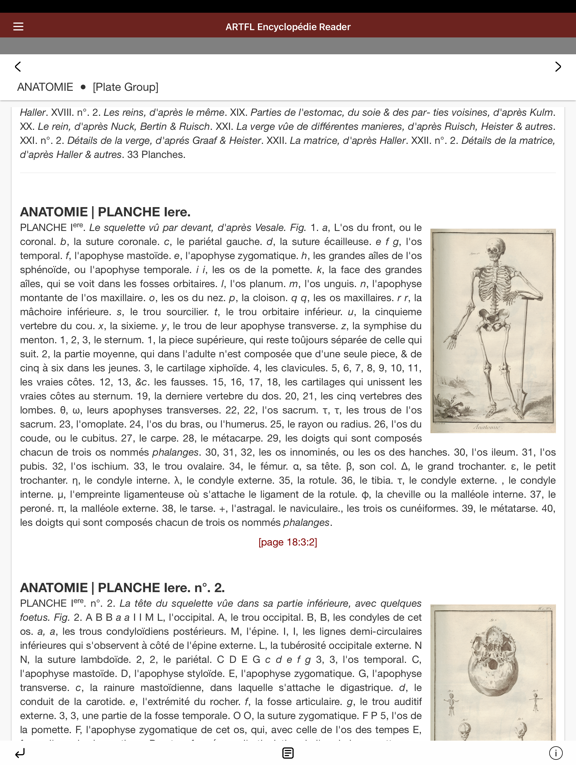 Captures d'écran de ARTFL Encyclopédie Reader iPad 