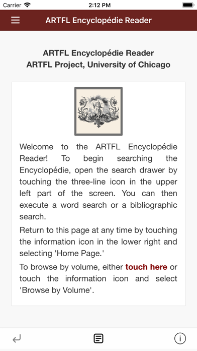 Captures d'écran de ARTFL Encyclopédie Reader