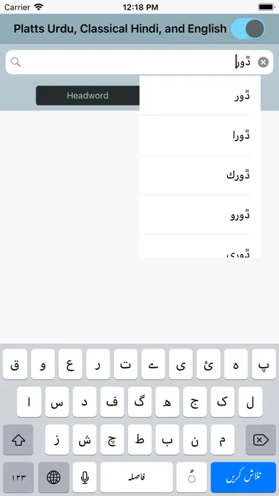 DDSA Platts Dictionary Screenshots