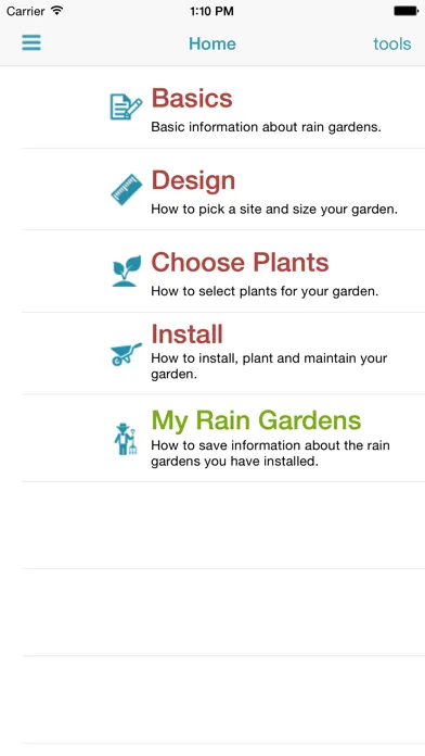 Ảnh chụp màn hình của Rain Garden