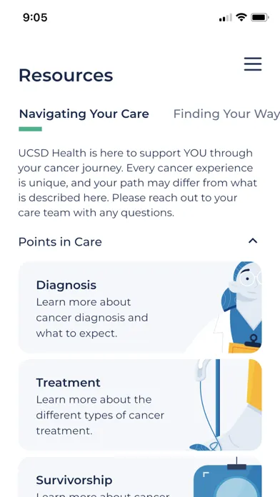Zrzuty ekranu MyPath at UC San Diego Health