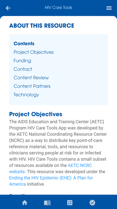Скриншоты HIV Care Tools