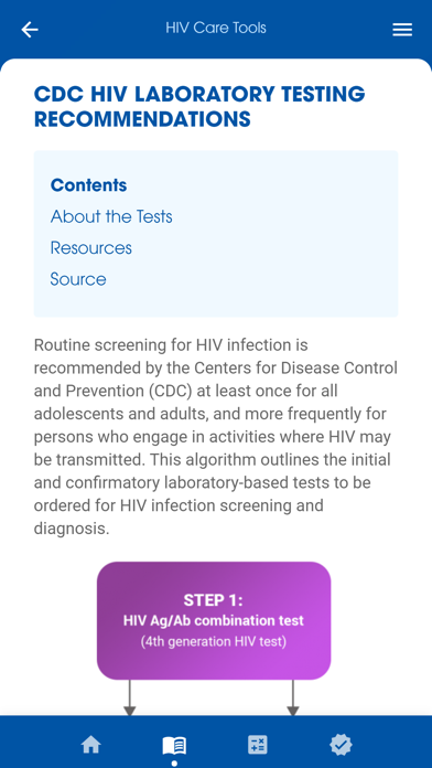 Скриншоты HIV Care Tools