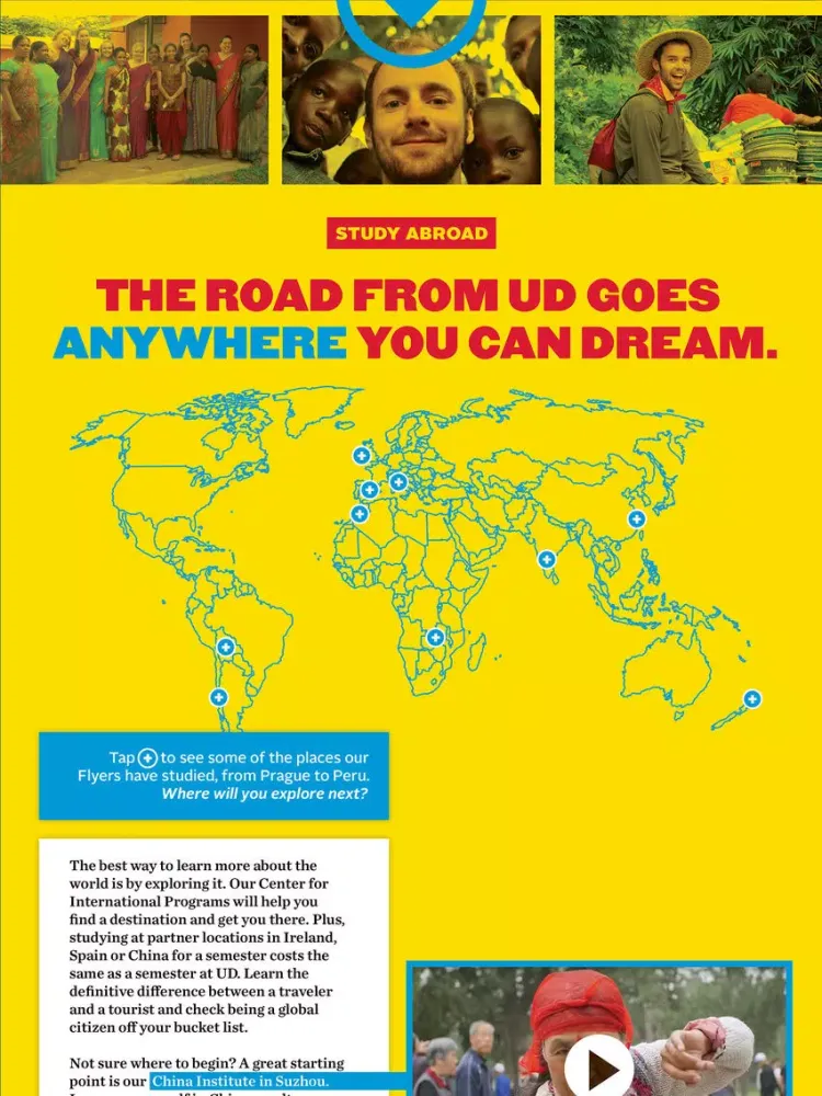 Screenshot di UD Undergraduate Viewbook iPad 
