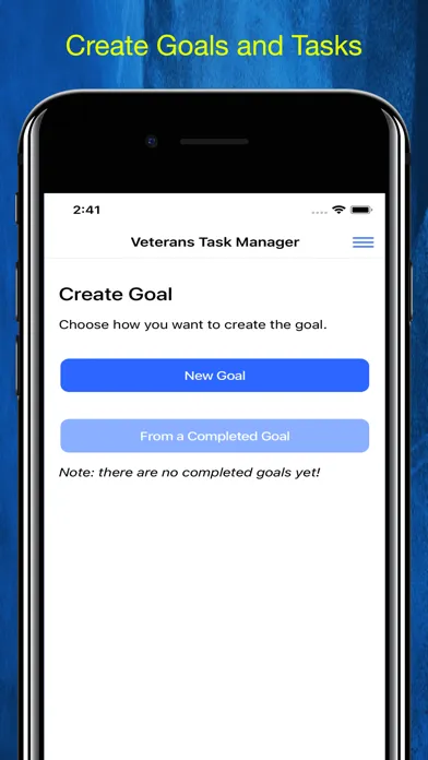 Tangkapan skrin Veterans Task Manager