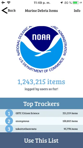 Marine Debris Tracker Screenshots