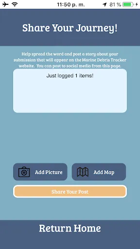 Marine Debris Tracker Screenshots