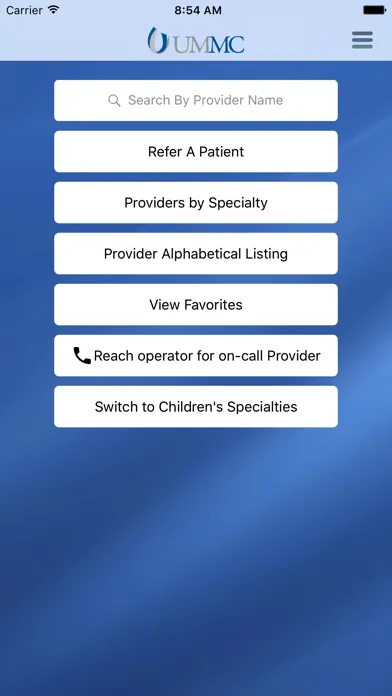 Capturas de pantalla de UMMC 4Referrals