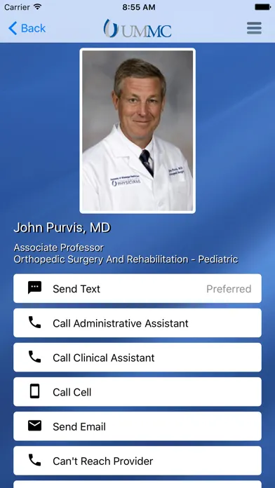 Capturas de pantalla de UMMC 4Referrals