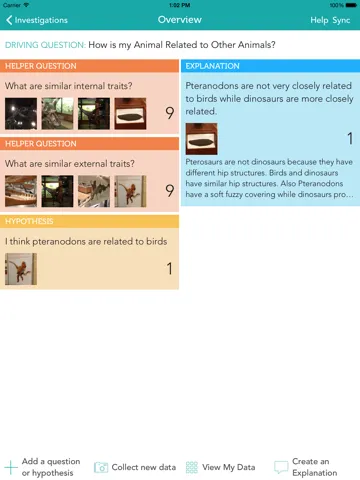 ภาพหน้าจอของ Zydeco Inquiry iPad 