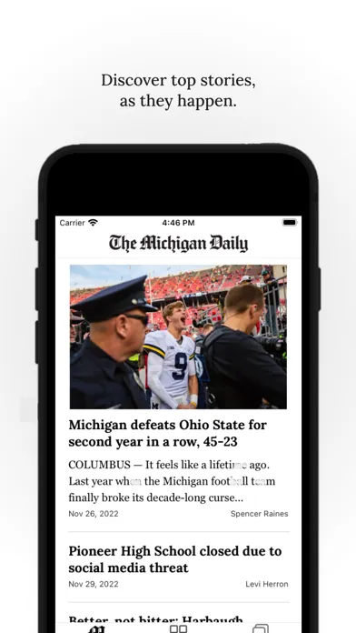 Ảnh chụp màn hình của The Michigan Daily