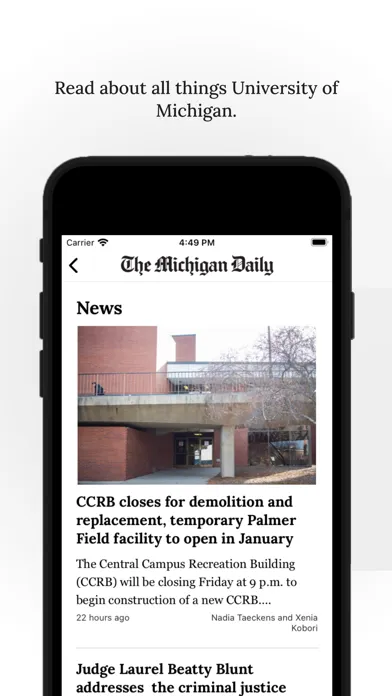 Ảnh chụp màn hình của The Michigan Daily