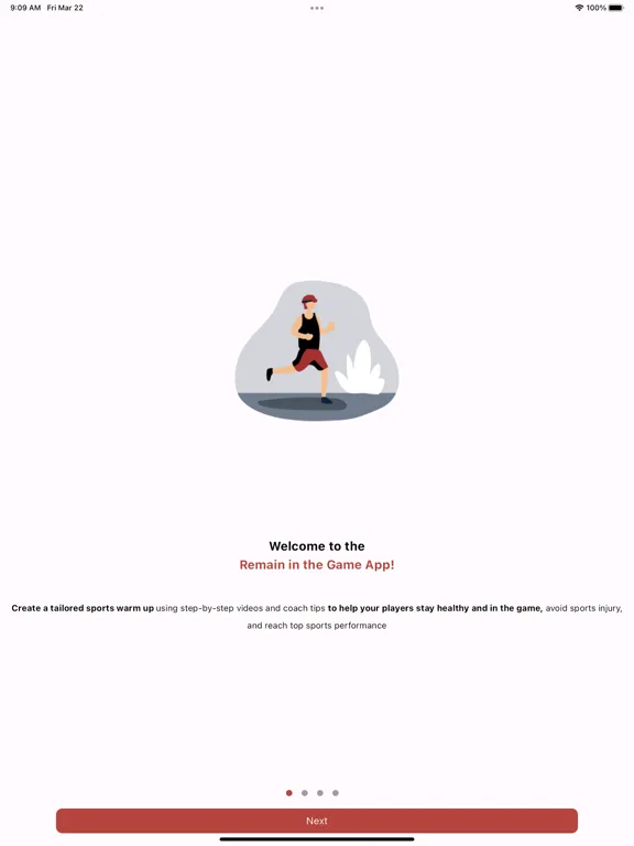 Capturas de pantalla de Remain in The Game Mobile App iPad 
