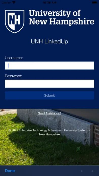 Capturas de tela do UNH LinkedUp