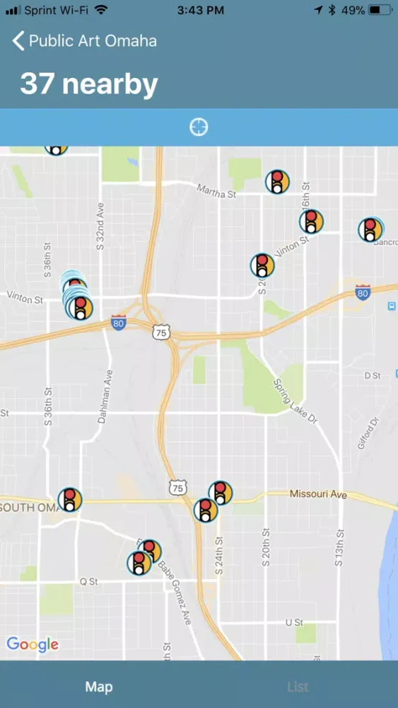 Captures d'écran de Public Art Omaha