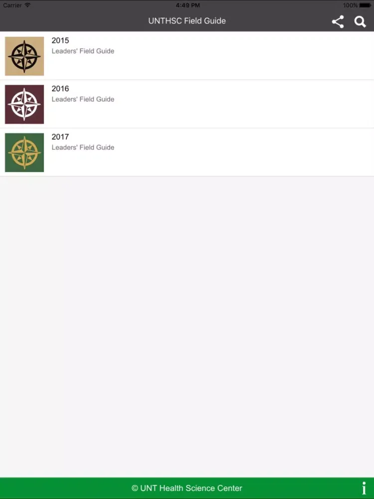 Zrzuty ekranu HSCFldGuide iPad 