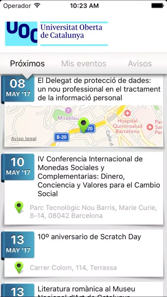 Events UOC應用截圖