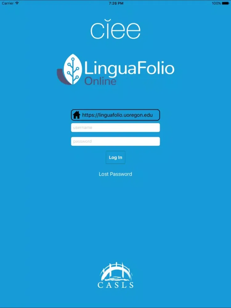 Tangkapan layar CIEE LFO To Go iPad 