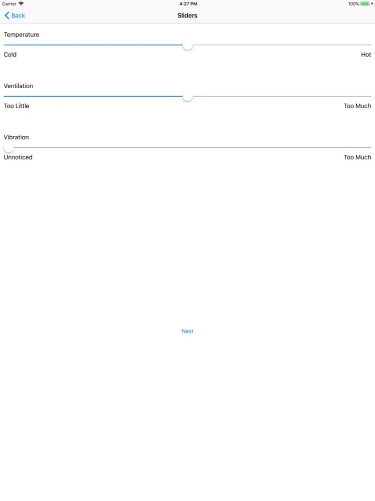 UOComfortApp iPad  Screenshots