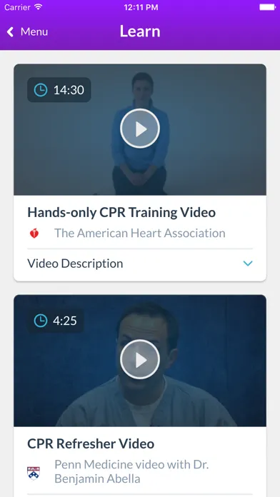 myCPRtrainer Screenshots