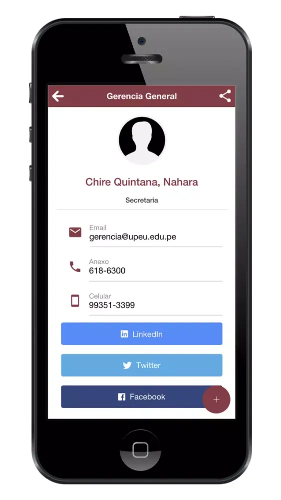 ภาพหน้าจอของ Directorio UPeU