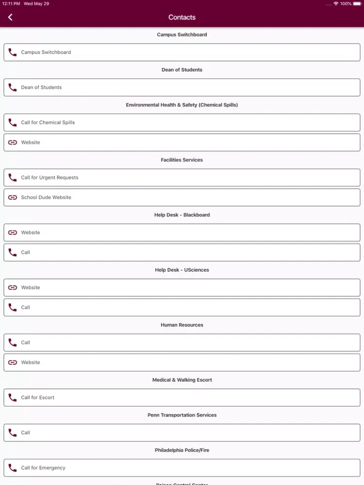 USciences iPad  Ekran Görüntüleri