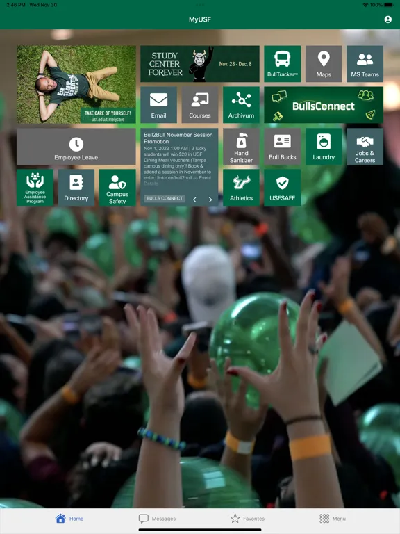 MyUSF Mobile iPad  Screenshots