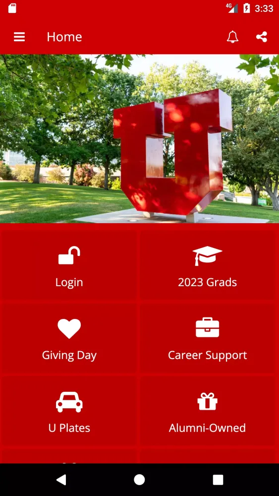 ภาพหน้าจอของ Utah Alumni