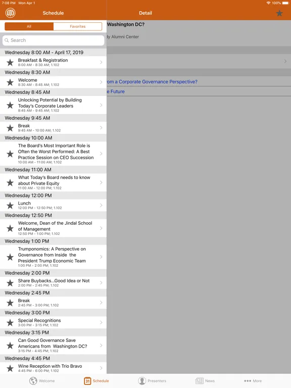 UTD IECG iPad  سکرین شاٹس