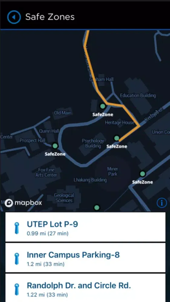 Tangkapan layar UTEP Bluelight