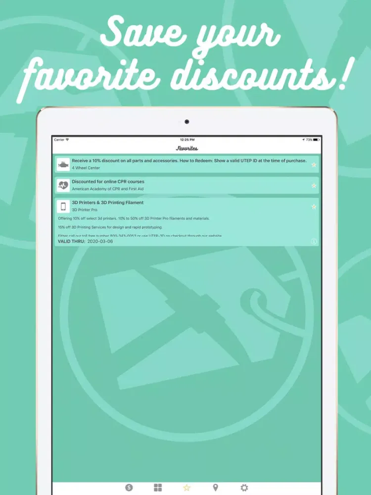 UTEP Employee Discount Program iPad  Ekran Görüntüleri