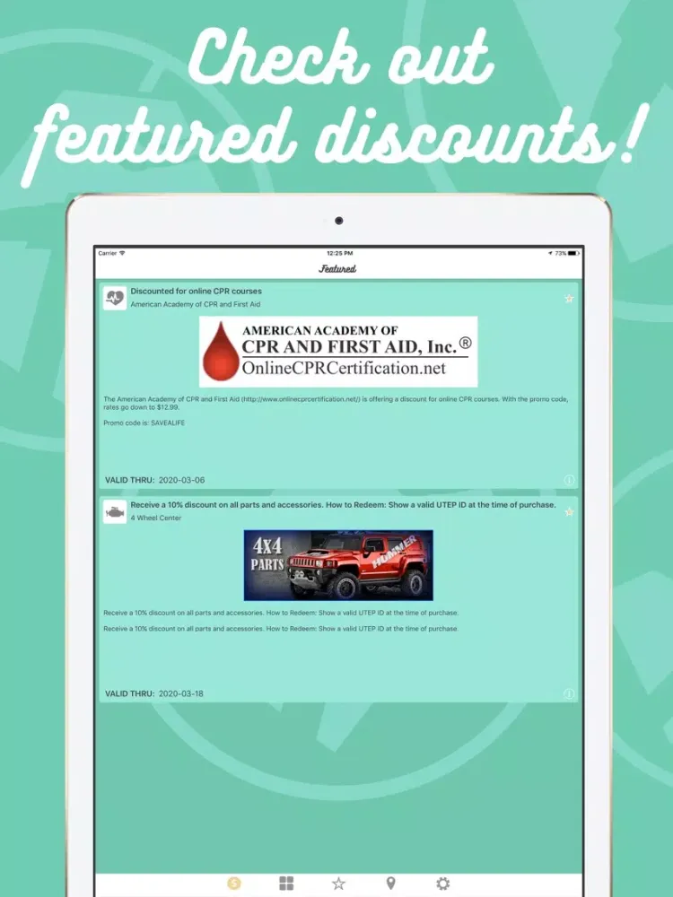 UTEP Employee Discount Program iPad  Ekran Görüntüleri