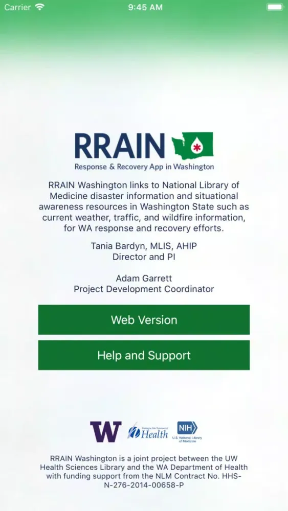 RRAIN Washington 스크린샷