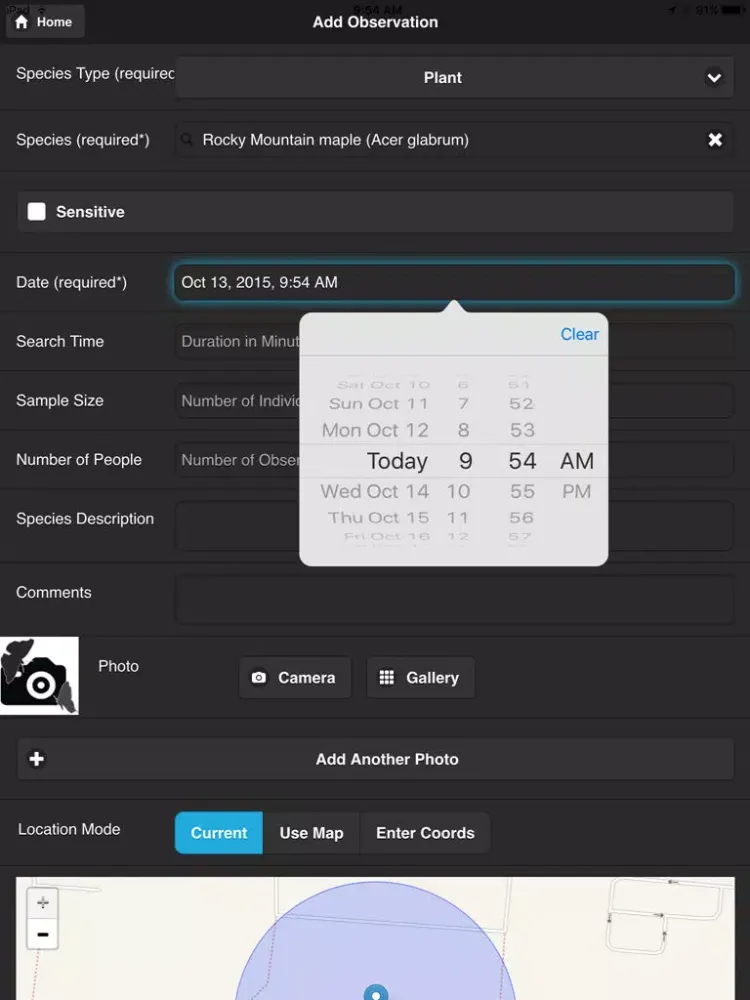 WyoBio Mobile iPad  Screenshots