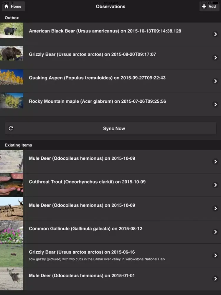 WyoBio Mobile iPad  Screenshots