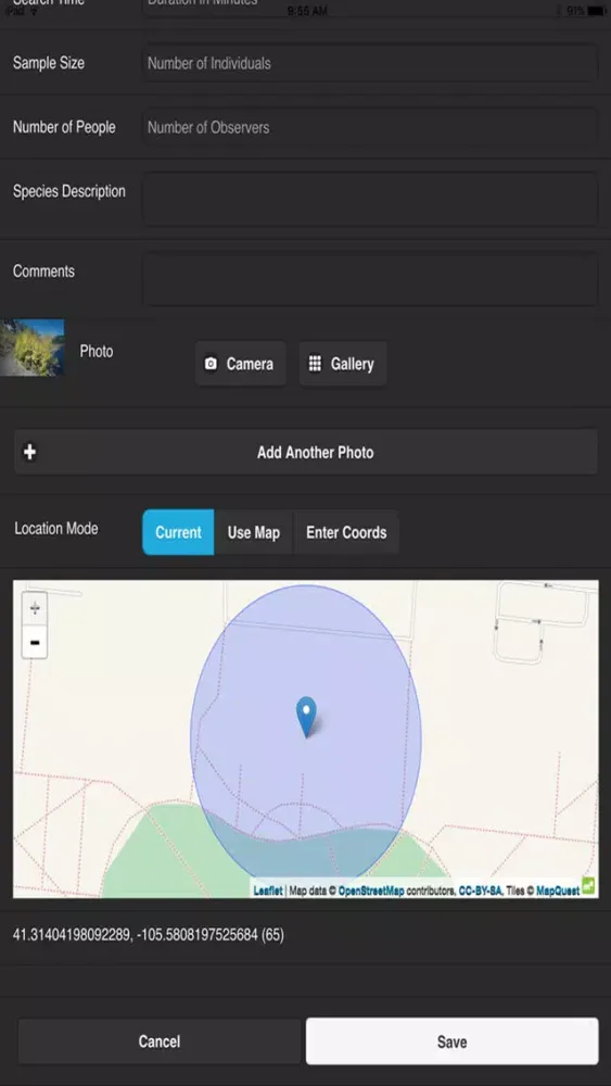 WyoBio Mobile Screenshots
