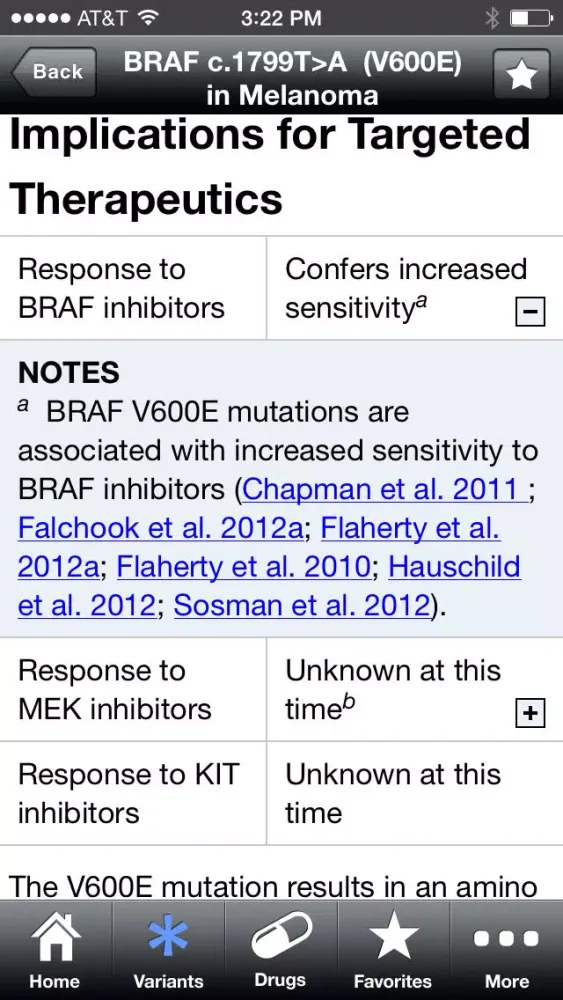 Tangkapan skrin My Cancer Genome