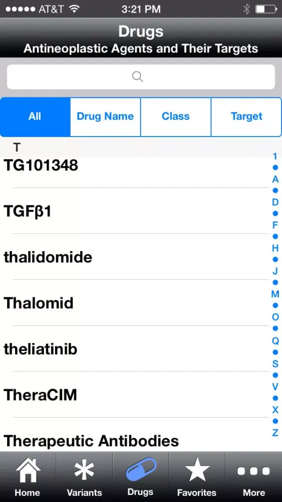 Tangkapan skrin My Cancer Genome