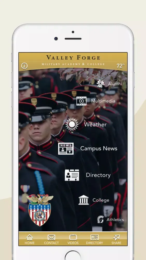 Capturas de tela do Valley Forge Military Academy