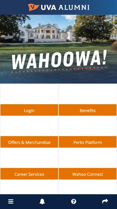 Capturas de tela do UVA Alumni Member App