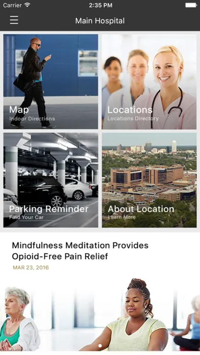 WakeHealth-Wayfinder Ekran Görüntüleri