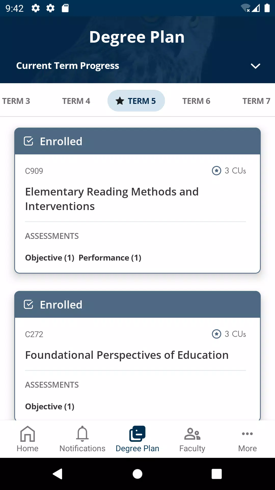 myWGU Mobile Screenshots3