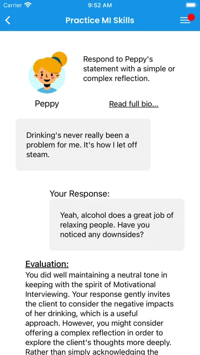 MyMI-Motivational Interviewing স্ক্রিনশট