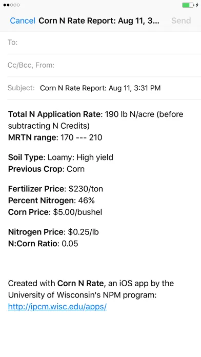Corn N Rate Calculator應用截圖