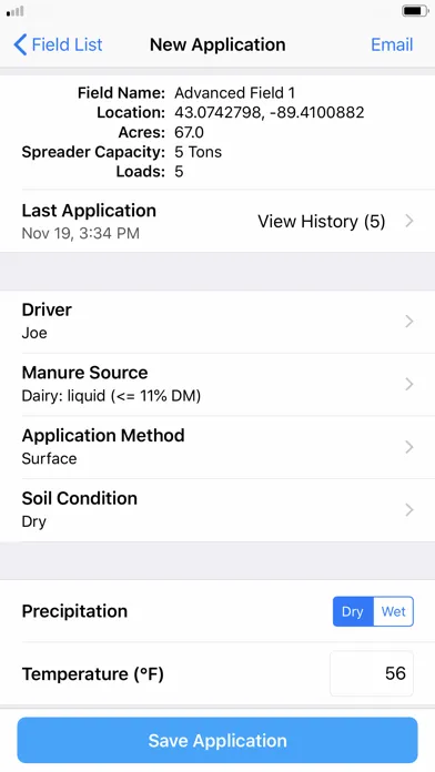 Manure Tracker Screenshots