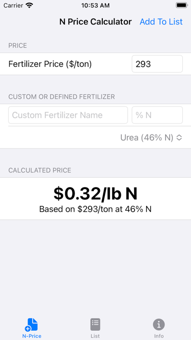 N Price Calculator スクリーンショット